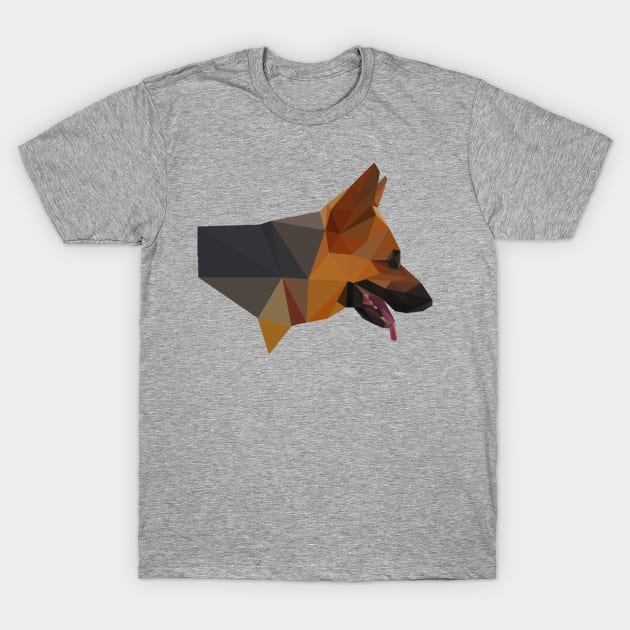 Low Poly Dog T-Shirt by Lollik